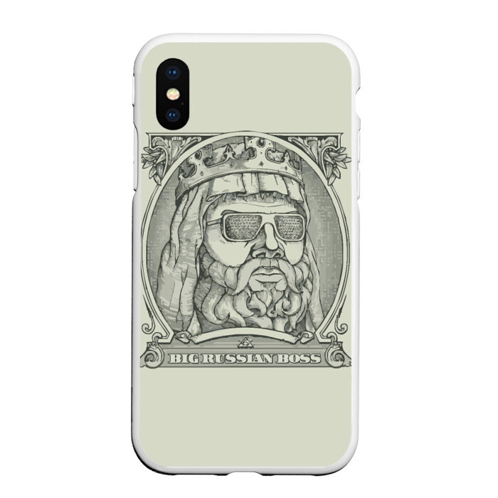 Чехол для iPhone XS Max матовый Big Russian Boss фото