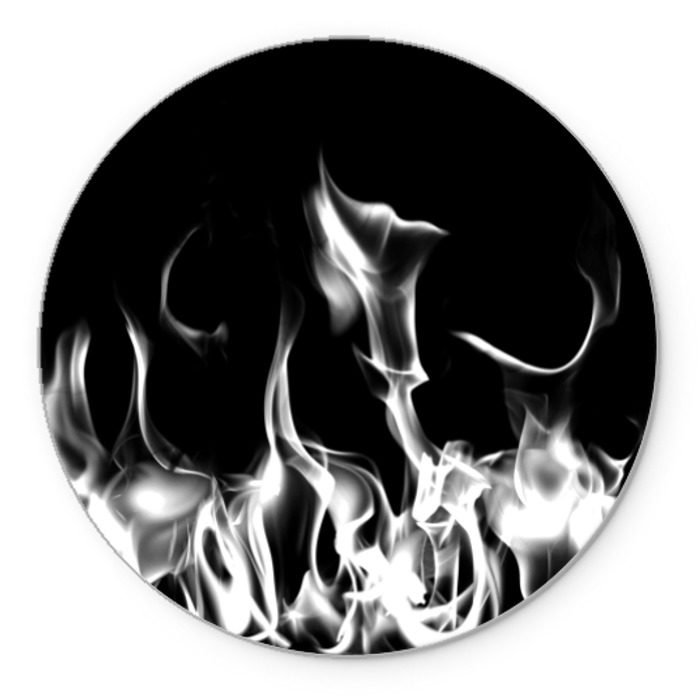 Коврик круглый Огонь фото