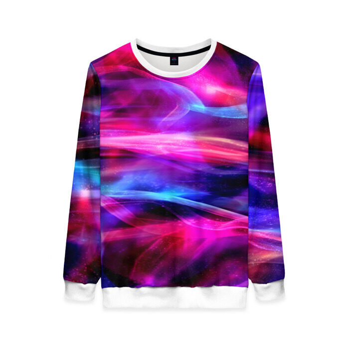 Женский свитшот 3D Глянцевый свет фото