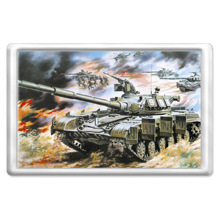 Магнит 45*70 Танковый бой фото