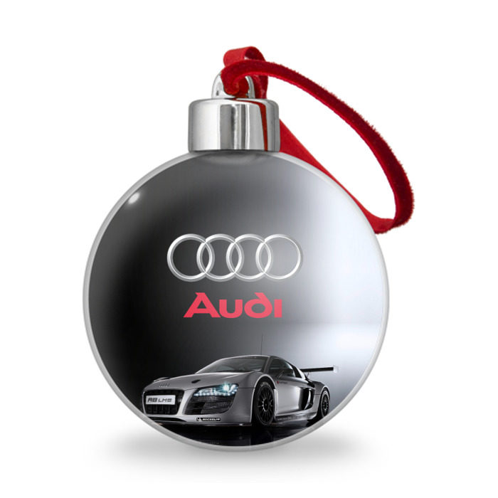 Ёлочный шар Серебристая Ауди фото