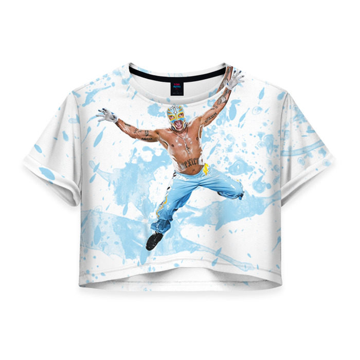 Женская футболка 3D укороченная Рей Мистерио фото