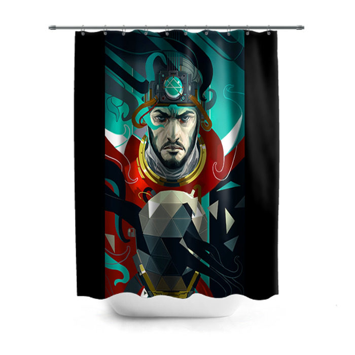 Штора 3D для ванной Prey 3 фото