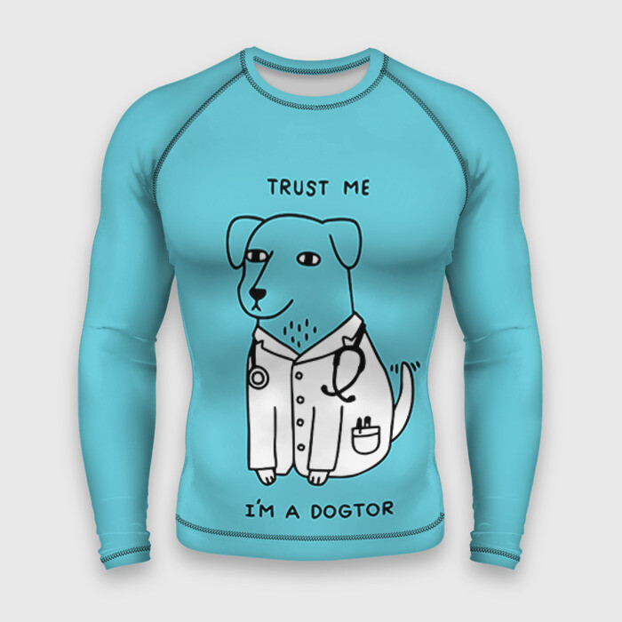 Мужской рашгард 3D Trust me фото