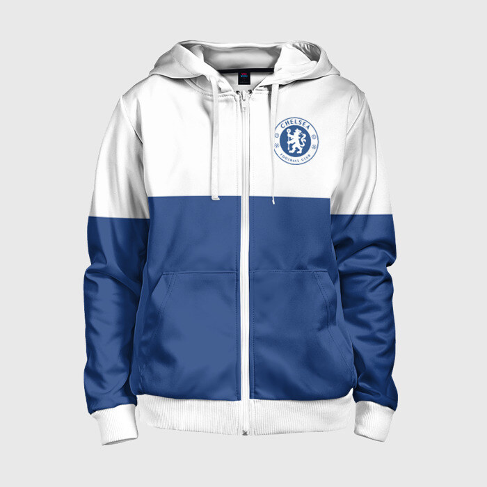 Детская толстовка 3D на молнии Chelsea - Light Blue фото