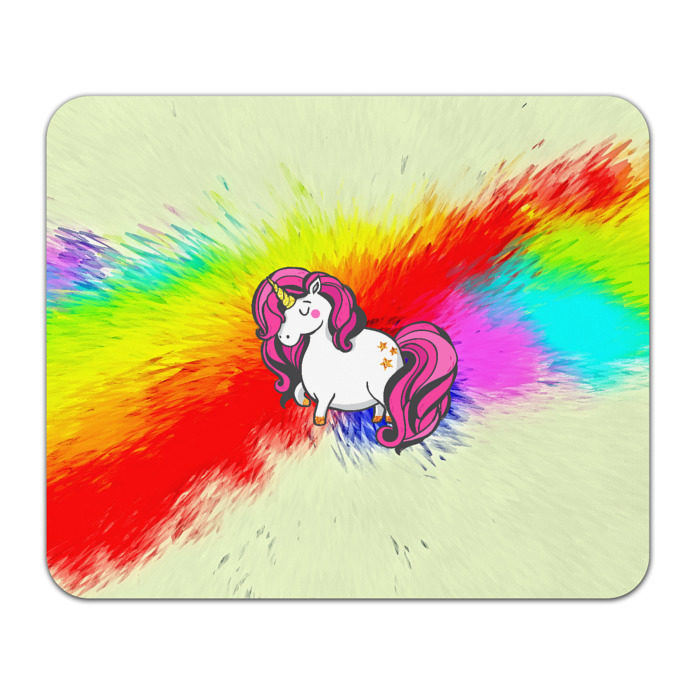 Коврик прямоугольный Радужный Единорог фото