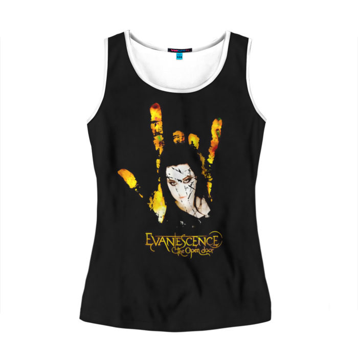 Женская майка 3D Evanescence рука фото