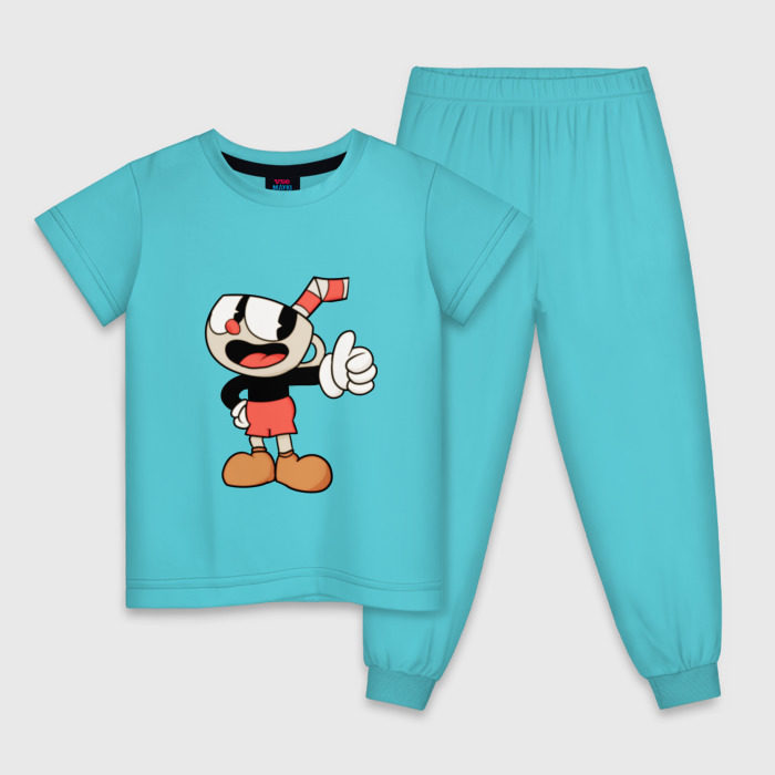 Детская пижама хлопок Cuphead фото