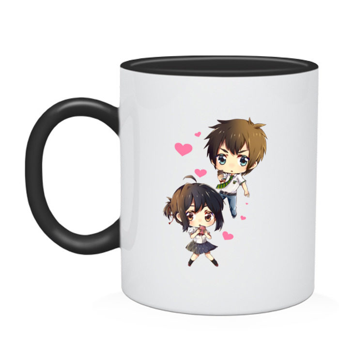 Кружка двухцветная Твое имя_3 фото