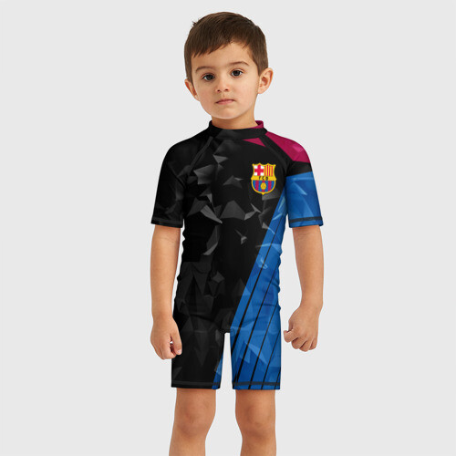 Детский купальный костюм 3D FC BARCELONA фото