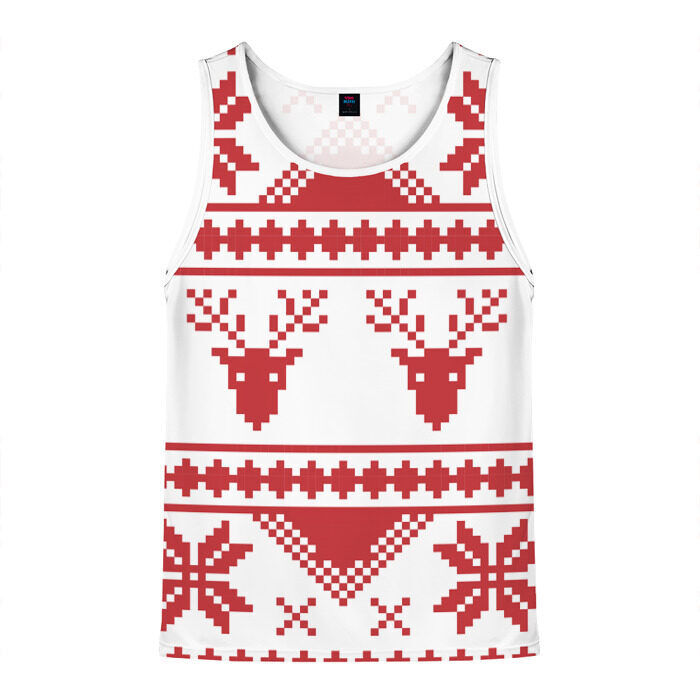 Мужская майка 3D Дуx рождества фото