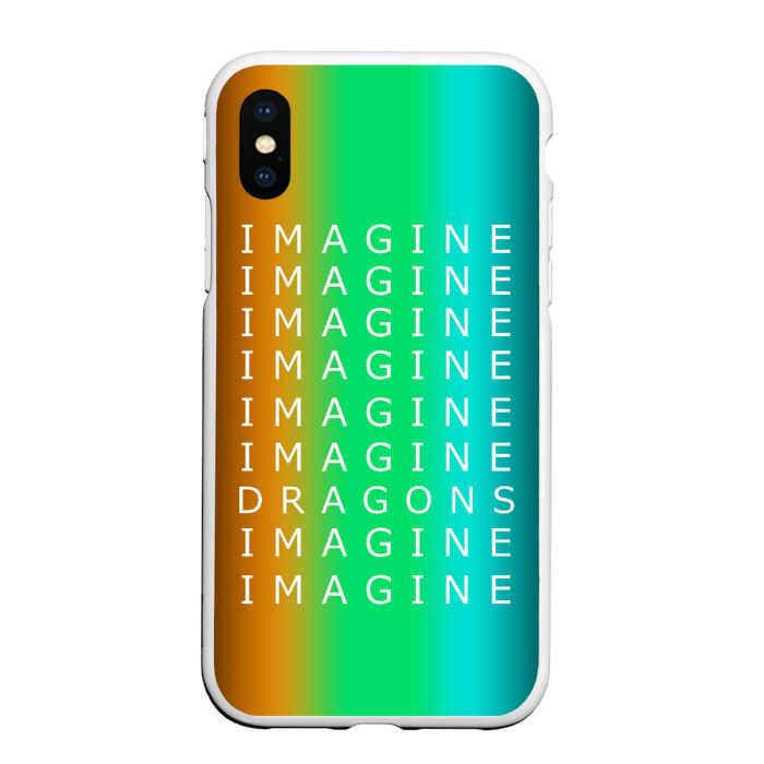 Чехол для iPhone XS Max матовый IMAGINE DRAGONS фото