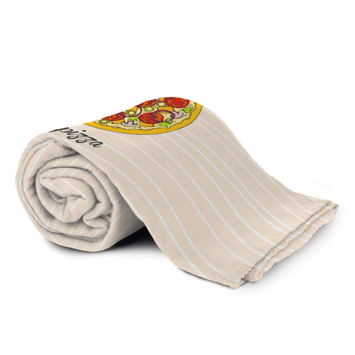 Плед 3D One love, One pizza фото