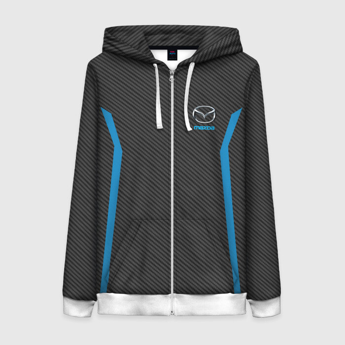 Женская толстовка 3D на молнии MAZDA SPORT фото