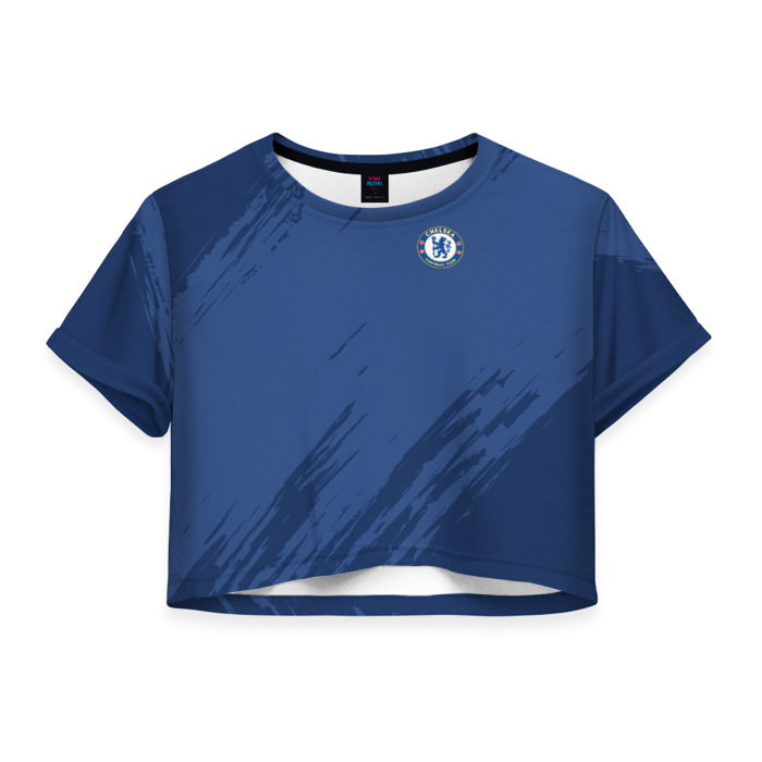 Женская футболка 3D укороченная Chelsea Uniform фото