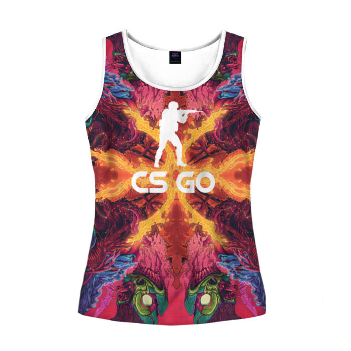 Женская майка 3D CS GO hyper beast фото