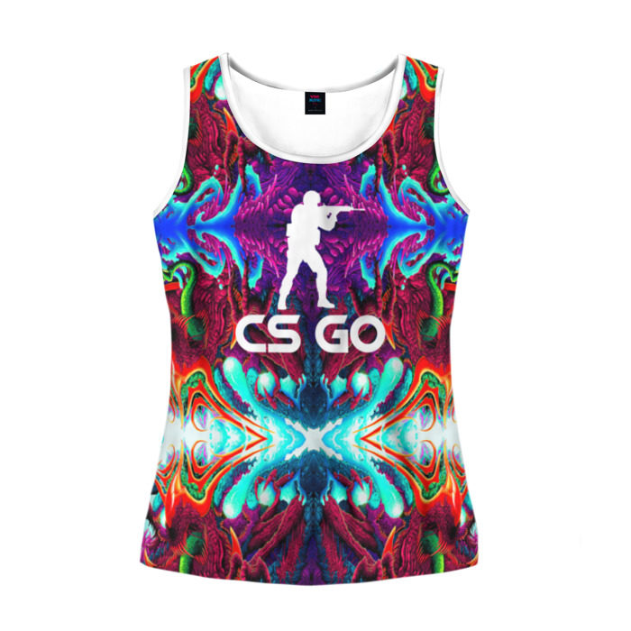 Женская майка 3D CS GO HYPER BEAST фото