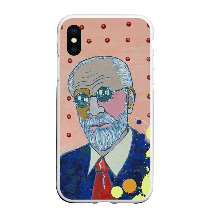 Чехол для iPhone XS Max матовый Зигмунд Фрейд фото