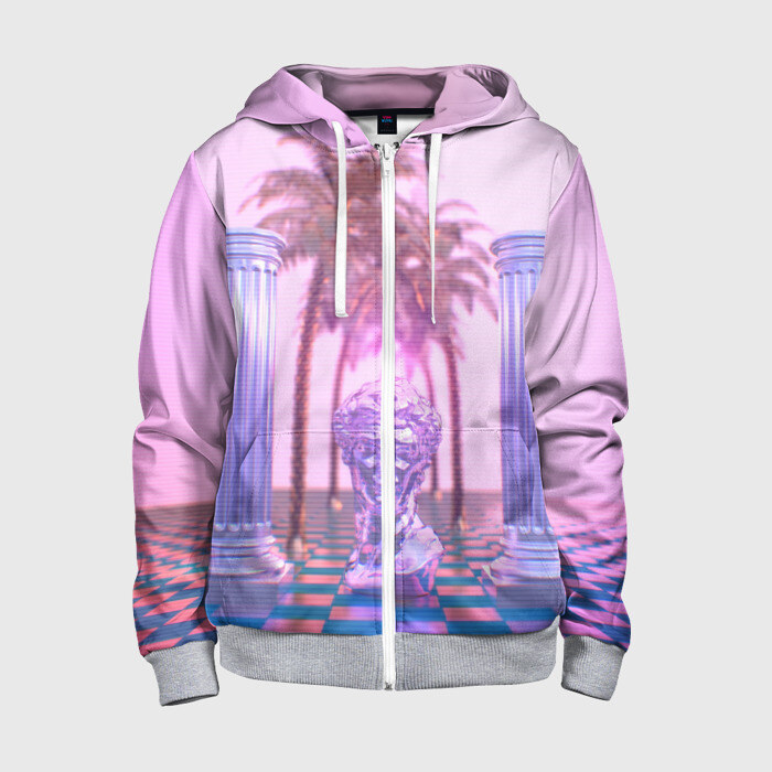 Детская толстовка 3D на молнии ART фото