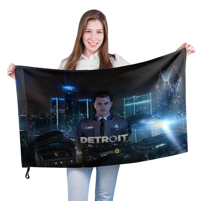 Флаг 3D Detroit: Become Human - Connor фото