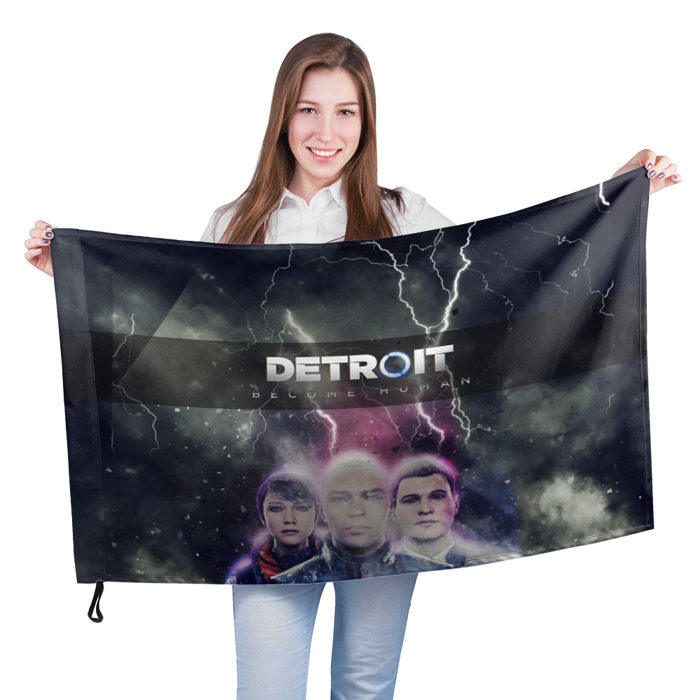 Флаг 3D Detroit become human фото