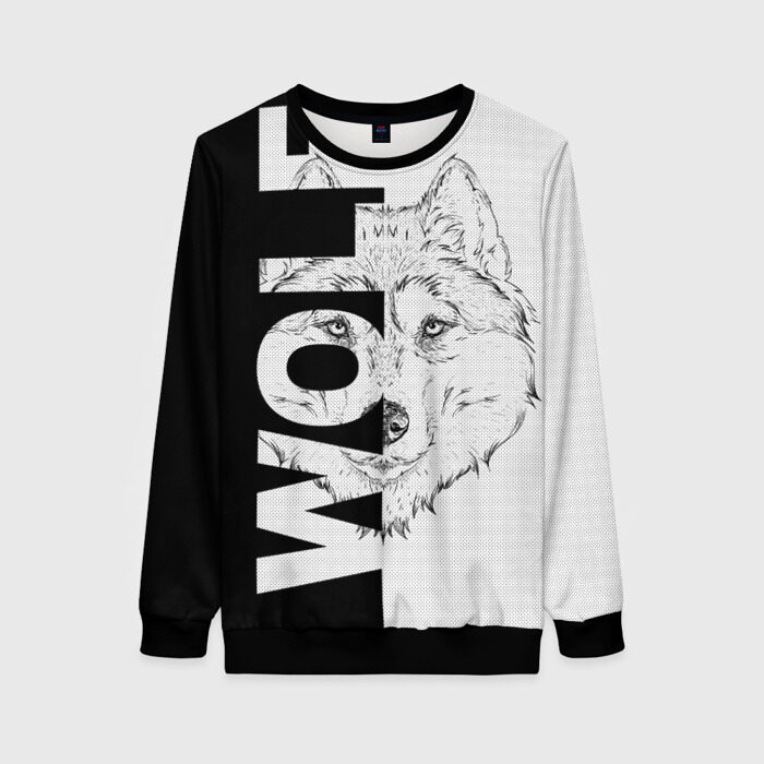 Женский свитшот 3D Wolf фото
