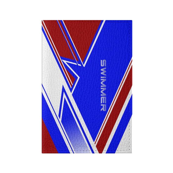 Обложка для паспорта матовая кожа Swimmer фото