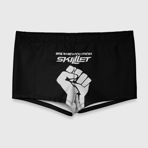 Мужские купальные плавки 3D Rise in revolution - Skillet фото