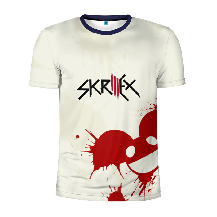 Мужская футболка 3D спортивная Skrillex фото