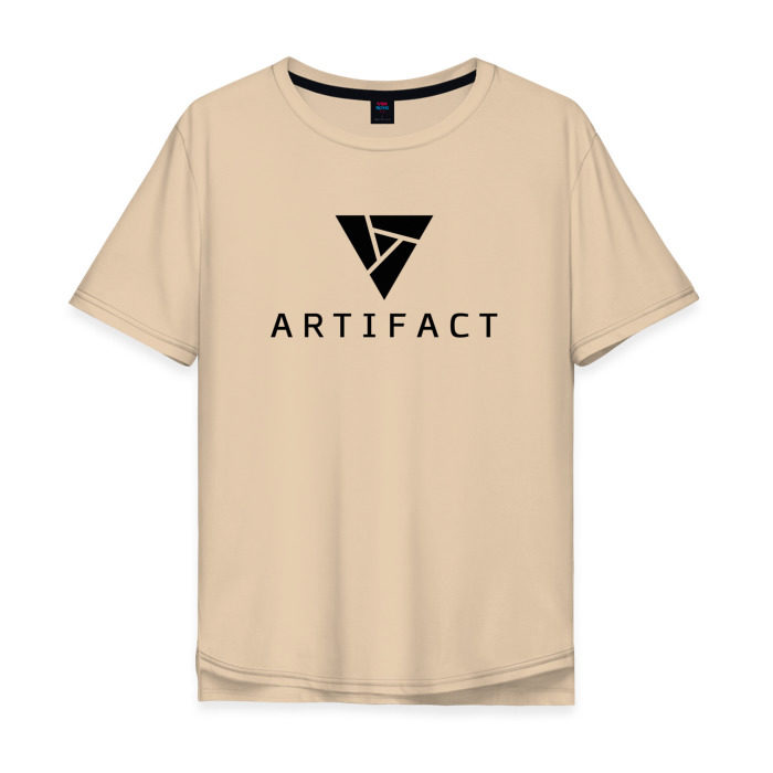 Мужская футболка хлопок Oversize ARTIFACT DOTA 2 CARD GAME LOGO фото