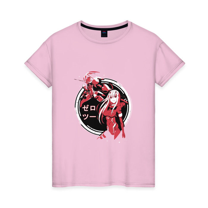 Женская футболка хлопок Darling in the FranXX фото