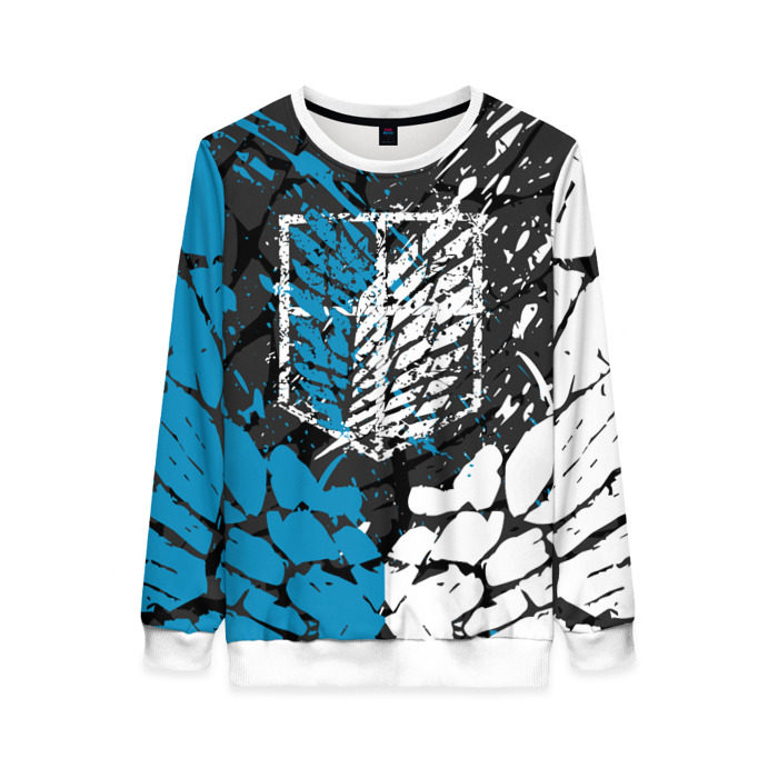 Женский свитшот 3D АТАКА ТИТАНОВ фото