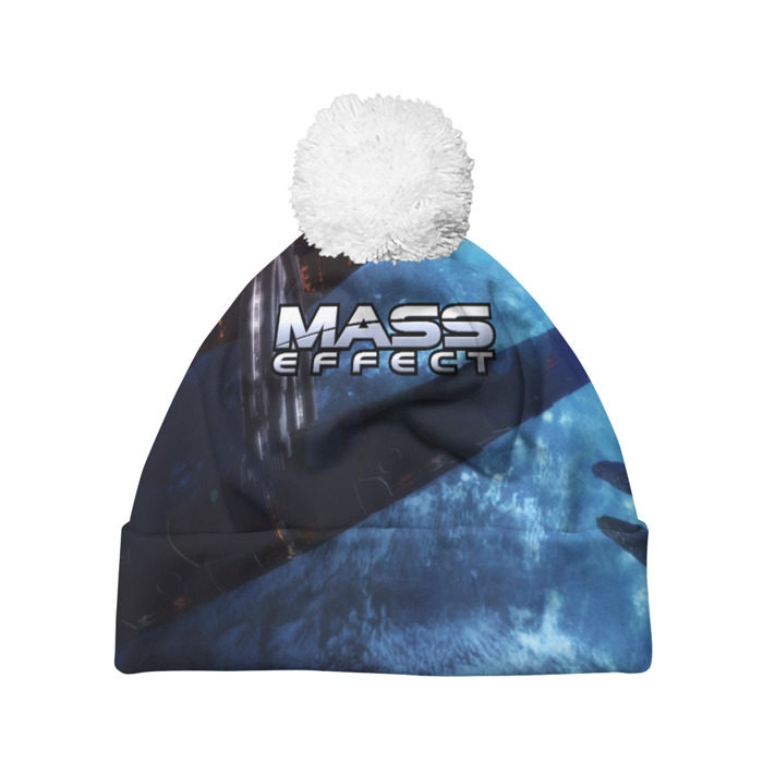 Шапка 3D c помпоном MASS EFFECT фото