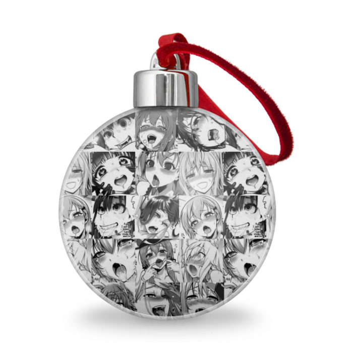 Ёлочный шар Ахегао фото