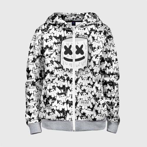 Детская толстовка 3D на молнии MARSHMELLO фото