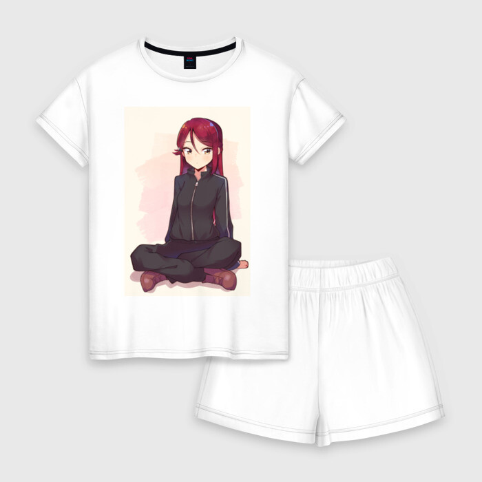 Женская пижама с шортиками хлопок Аниме девушка фото
