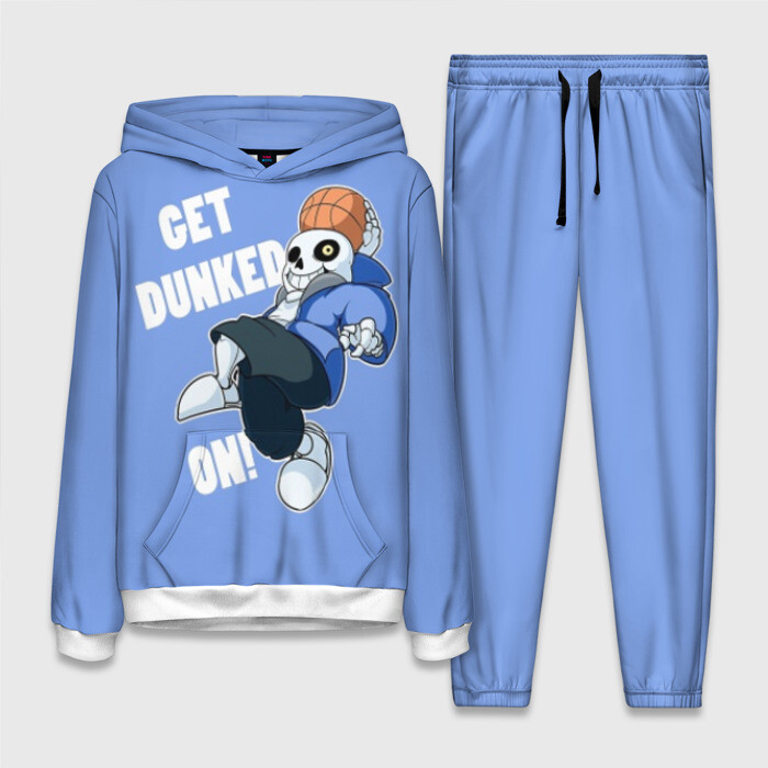 Женский костюм 3D (с толстовкой) GET DUNKED фото