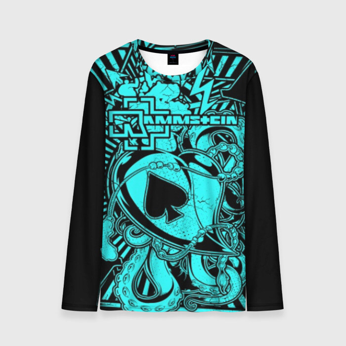 Мужской лонгслив 3D Rammstein фото