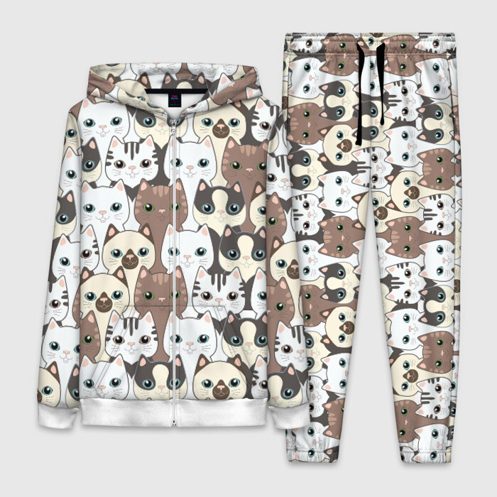 Женский костюм 3D Котики фото