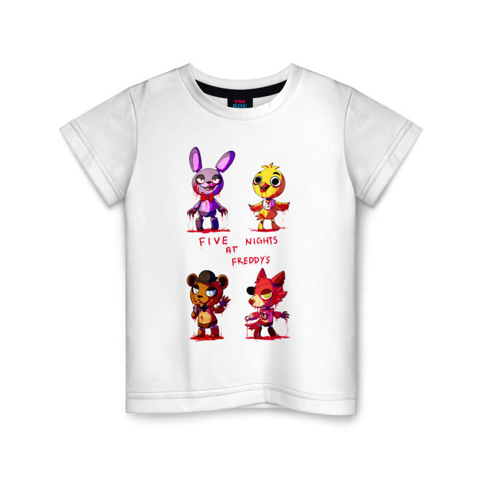 Детская футболка хлопок FNAF фото