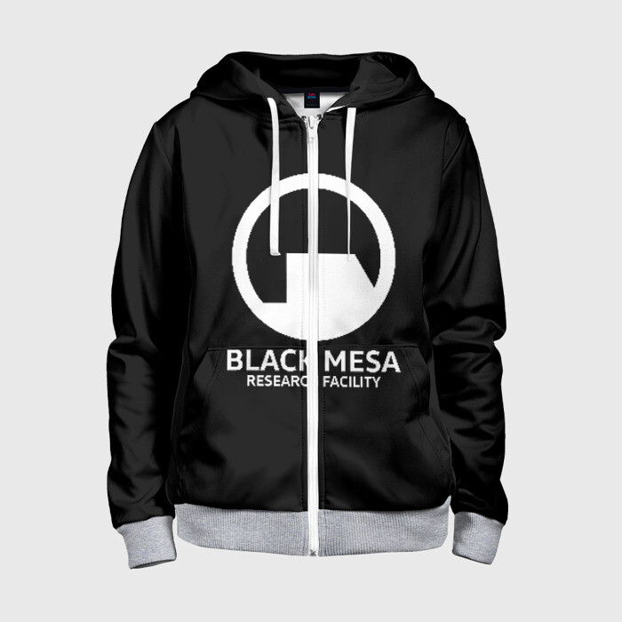 Детская толстовка 3D на молнии BLACK MESA фото
