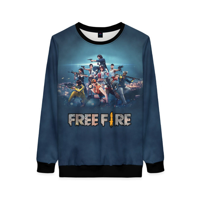 Женский свитшот 3D Free Fire фото