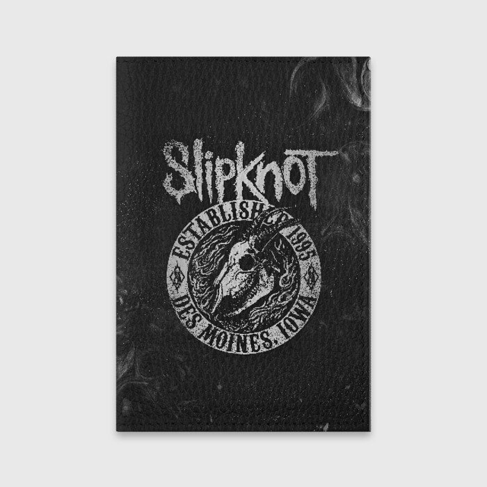 Обложка для паспорта матовая кожа Slipknot фото