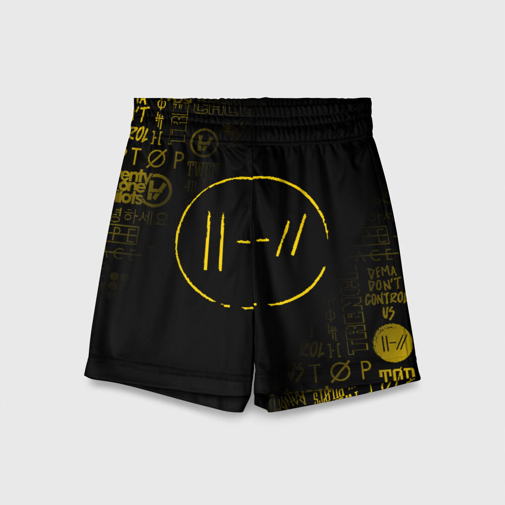 Детские спортивные шорты 3D TWENTY ONE PILOTS фото