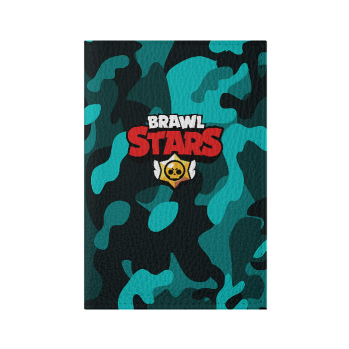 Обложка для паспорта матовая кожа Brawl Stars фото