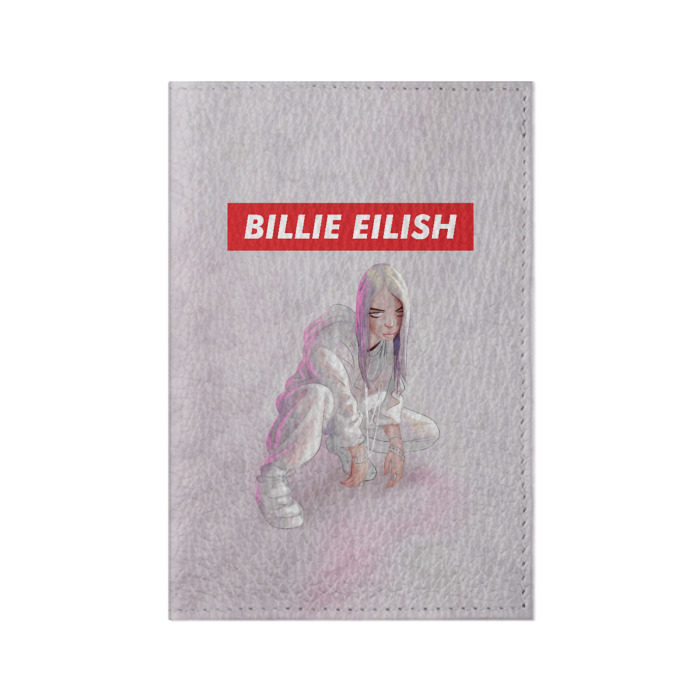 Обложка для паспорта матовая кожа BILLIE EILISH фото