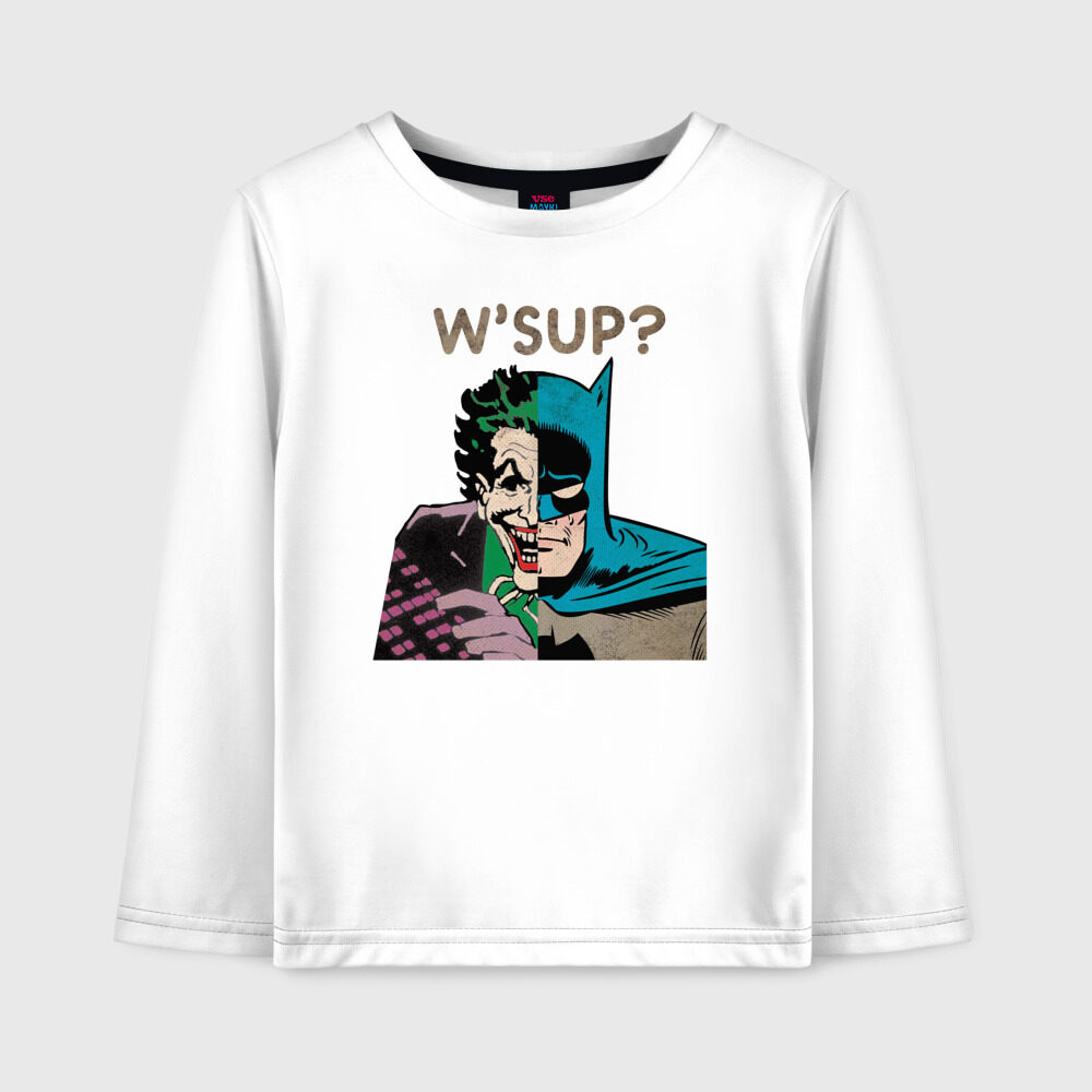 Детский лонгслив хлопок Wsup? фото