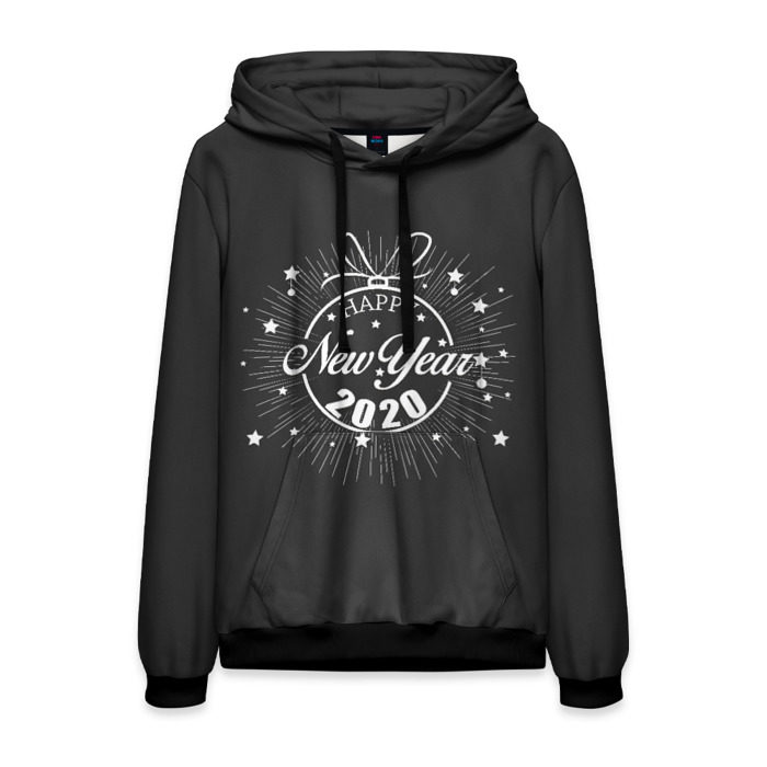 Мужская толстовка 3D Happy New Year 2020 фото