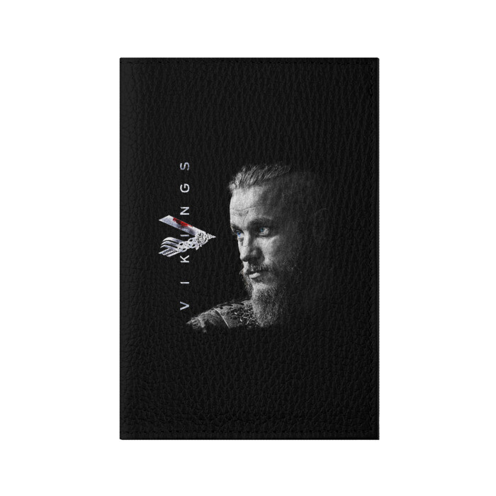 Обложка для паспорта матовая кожа Vikings фото
