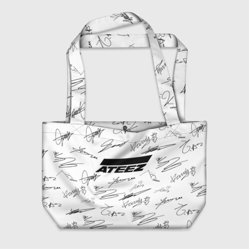Пляжная сумка 3D ATEEZ АВТОГРАФЫ фото
